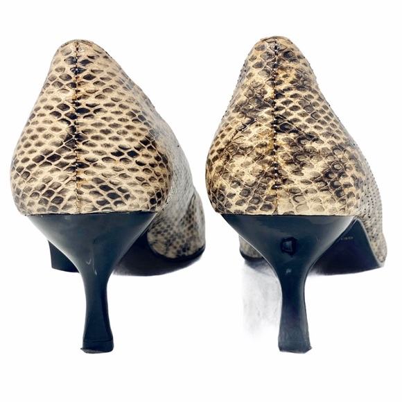 IMPO Genuine Snakeskin Pointed Toe Pumps, EUC, 6 - Picture 6 of 9